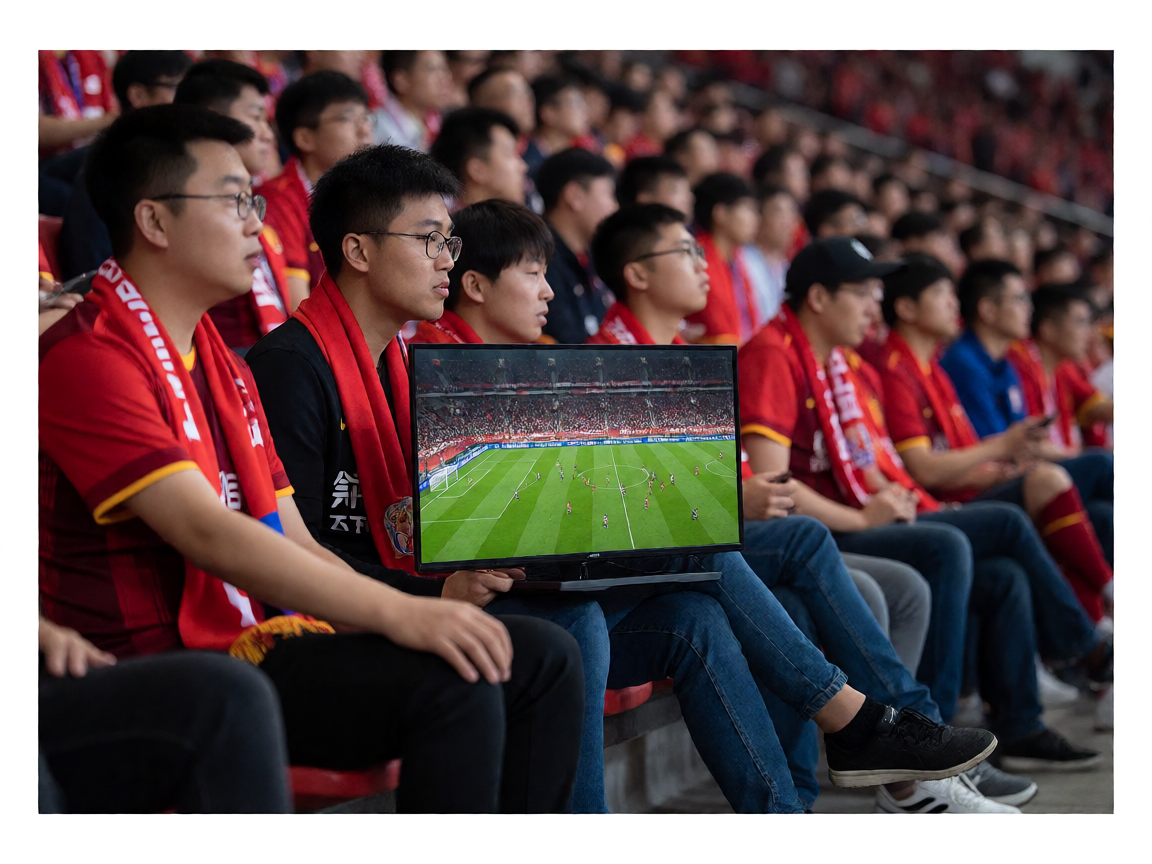 333体育平台用户群体，球迷们在观看体育赛事直播，现场氛围热烈